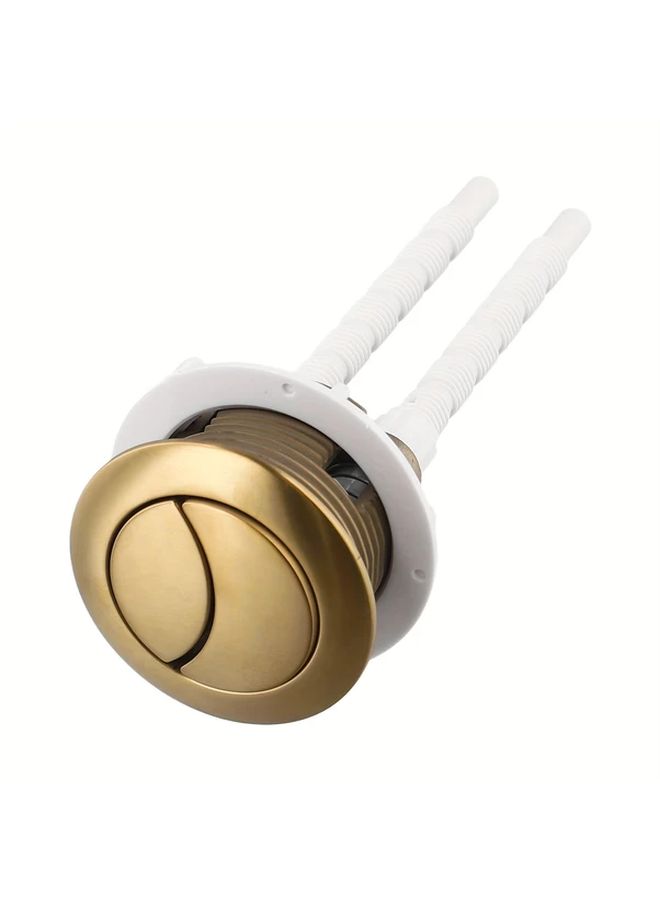 Brushed Golden Toilet Flush Button 38mm Sleek Durable Easy Install Universal Fit - Image 4