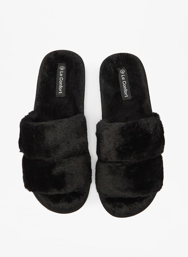 Le Confort Women's Textured Bedroom Slides - Image 1