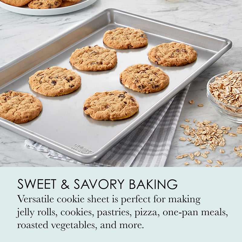 Chicago Metallic Commercial II Traditional Uncoated True Jelly Roll Pan, Make jelly rolls, cookies, pizza, one-pan meals, and more, 15-Inch by 10-Inch - Image 4