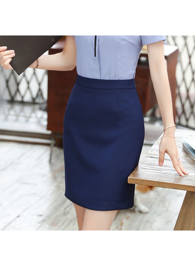Teluoman Professional Skirt Half Skirt Women's Hip-wrapped Short Skirt Suit Skirt Work Skirt Western Skirt Formal Skirt - Image 2