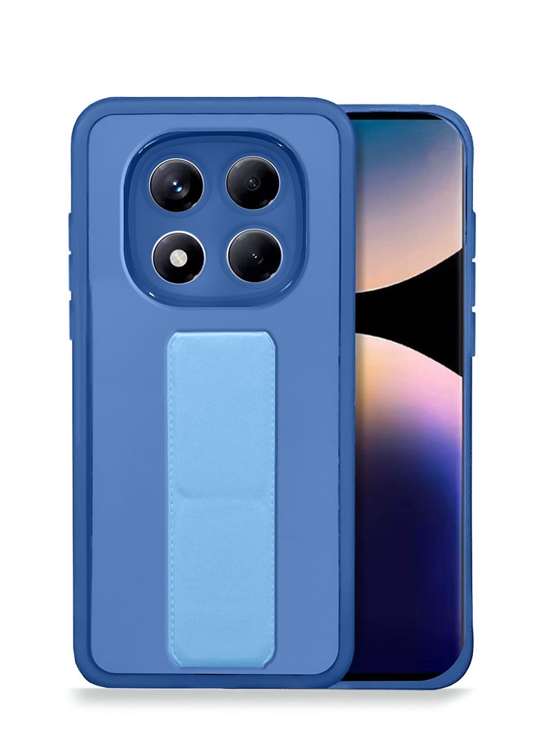 دبليو تيك غطاء هاتف شفاف غير لامع مقاوم للصدمات من نوع شيومي ريدمي نوت 14 برو 5G 2025 - أزرق - Image 1