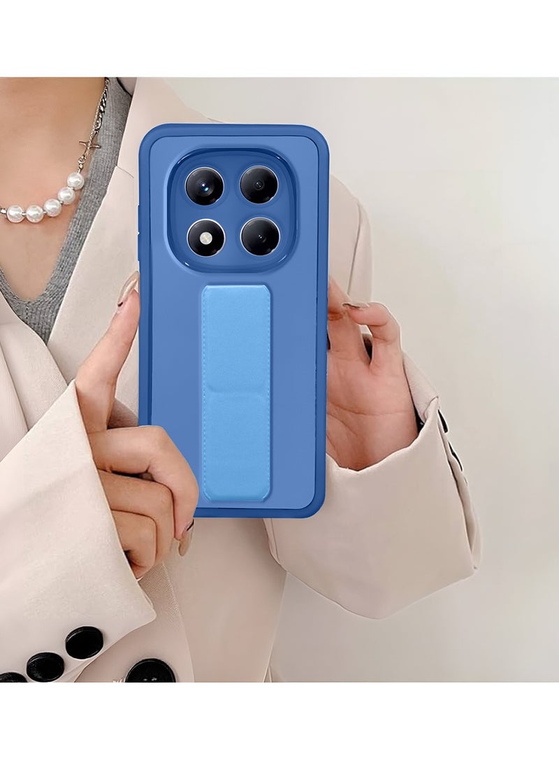 دبليو تيك غطاء هاتف شفاف غير لامع مقاوم للصدمات من نوع شيومي ريدمي نوت 14 برو 5G 2025 - أزرق - Image 4