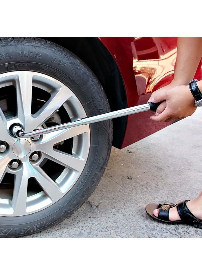 5-Piece Universal Car Jack Emergency Kit – Portable 2 Ton Scissor Jack with Lug Wrench and Ratchet Wrench for Car and SUV Tire Lift - Image 3