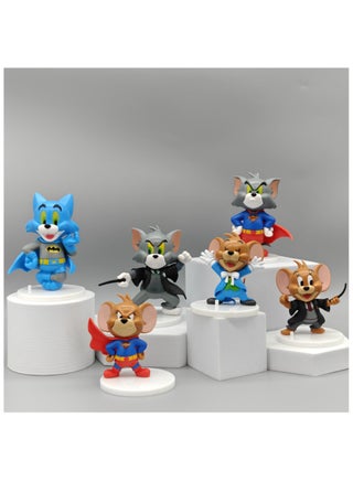 6 Tom Jerry COS Superman Batman trendy toy figurines, figurines, models, ornaments, car accessories - pzsku/Z8B00E1D93A68A80CC5FEZ/45/1748483973/ca9f8cd8-30c0-4fae-a191-da7b0af65ae0