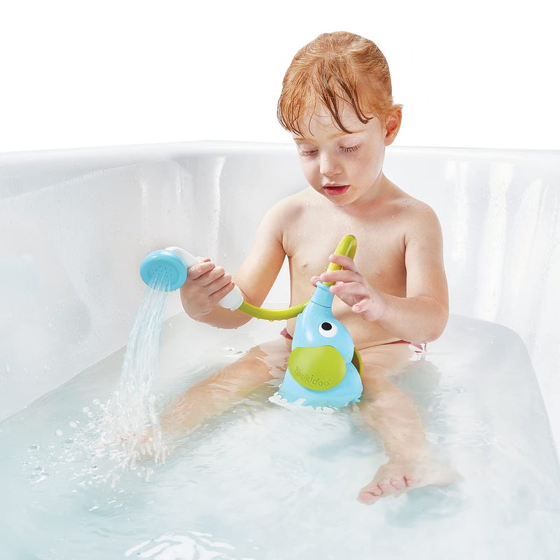 Blue Baby Shower Rinser - Compact Portable Gentle Flow Shower Head With On/Off Knobs for Newborns Infants Toddlers Bathtime Tub Sink Use - Image 4