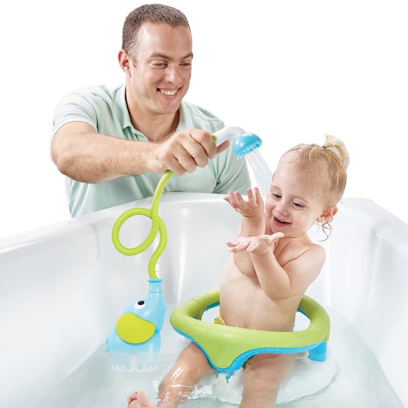 Blue Baby Shower Rinser - Compact Portable Gentle Flow Shower Head With On/Off Knobs for Newborns Infants Toddlers Bathtime Tub Sink Use - Image 3