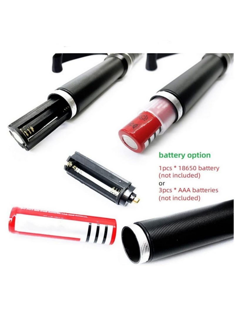 Zoomable 3-Mode Q5 LED Baseball Bat Emergency Flashlight Flash Light Torch Baton Lights Baton Tactical Heavy Duty Survival Gear for Camping Hiking Outdoor Safety  - Image 5