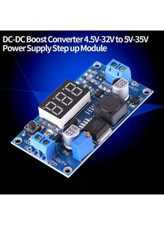 DC-to-DC Boost Module, 4.5V-32V to 5V-35V Adjustable Constant Current Voltage Buck Boost Converter Display