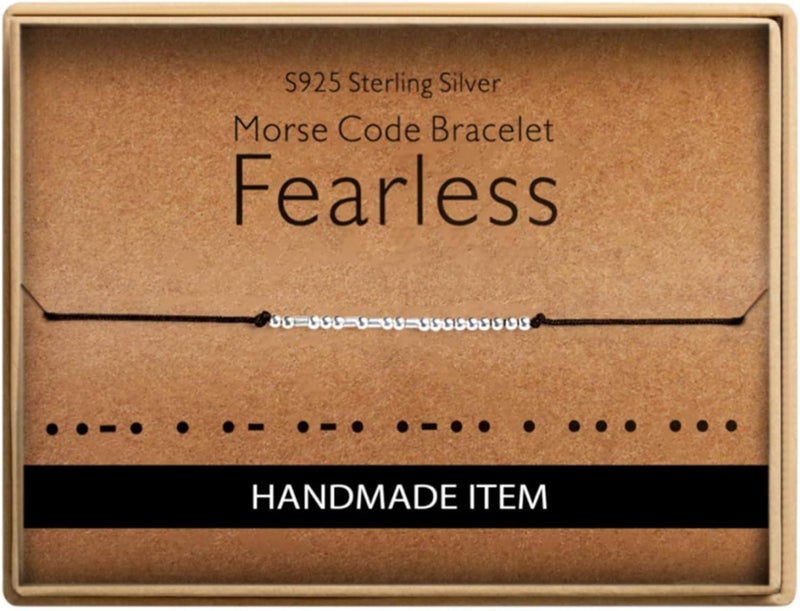 Inspirational Gifts for Women Morse Code Bracelets for Women Funny Bracelet for Friend Funny Gift for Women Sterling Silver Bracelet for Women