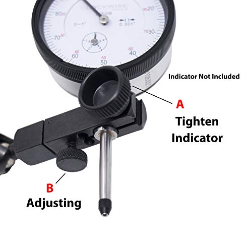 Clockwise Tools Magnetic Base, MGBR-01, Magnetic Stand for Digital Dial Indicators, 176lbs Max Pull - Image 4