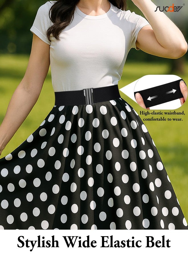 سوزدي حزام خصر مطاطي عريض للنساء من SUOSDEY، مناسب للفساتين وأزياء الهالوين التنكرية، حزام مطاطي عتيق - Image 4