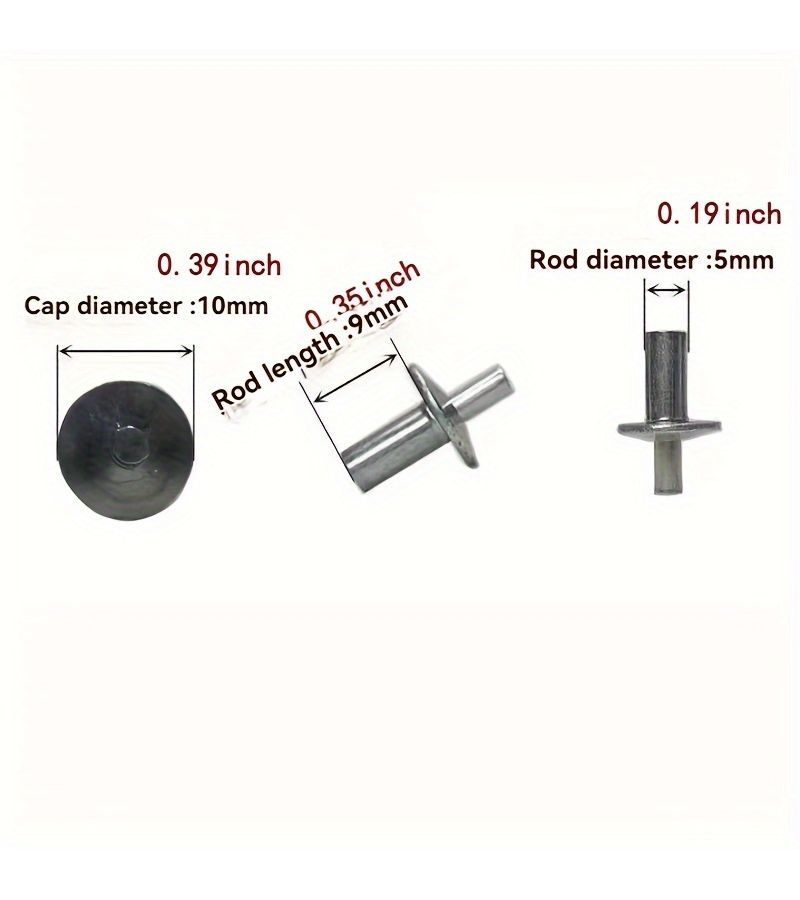 20 Pcs Pop Rivets Mandrel Blind Rivets All Round Head Open Rivets - Image 2