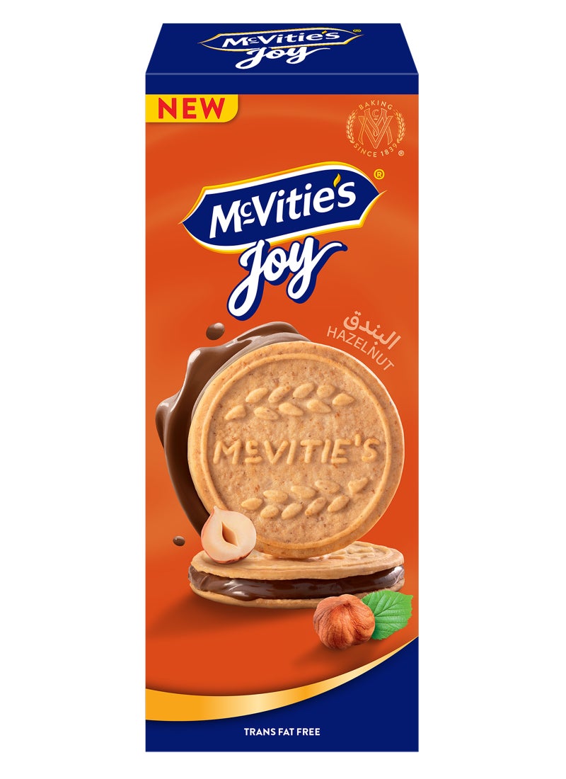 بسكويت ساندويتش كريمة البندق من جوي