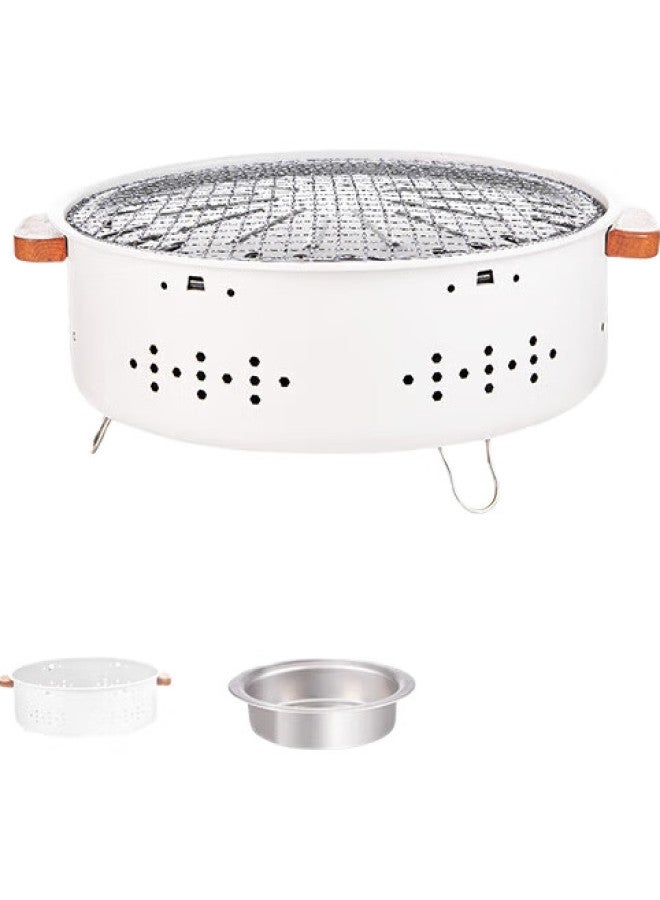 Suncojia Tea Brewing Stove, Barbecue Grill, Barbecue Rack, Home Charcoal Grill, Charcoal Roasting Stove, Meat Roasting Rack - Image 1