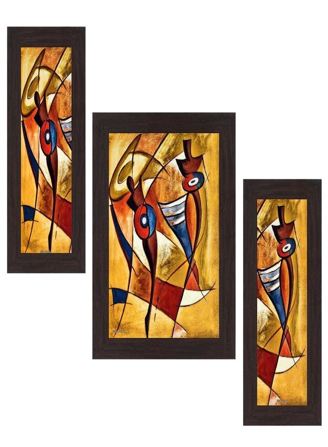 Wens Modern MDF Wall Art (30 cm x 34 cm x 1.5 cm, Set of 3, WSP-4168) - Image 1
