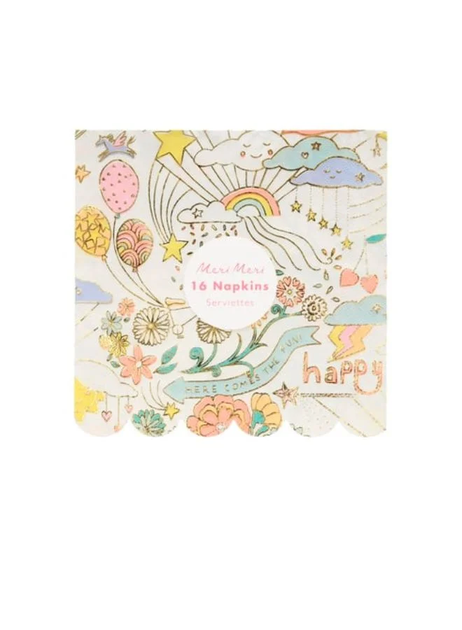 Meri Meri Happy Doodle Large Napkins