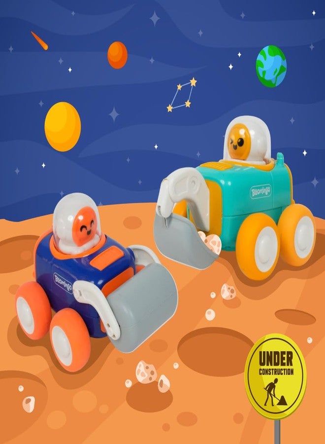 Bloomingo Astro Diggers Cosmosis | 2 Space Construction Vehicles | Press & Go Action, Moving Toys | Ages 3+ | Space Themed Toys | Collect All 4 Space Rovers - Image 4