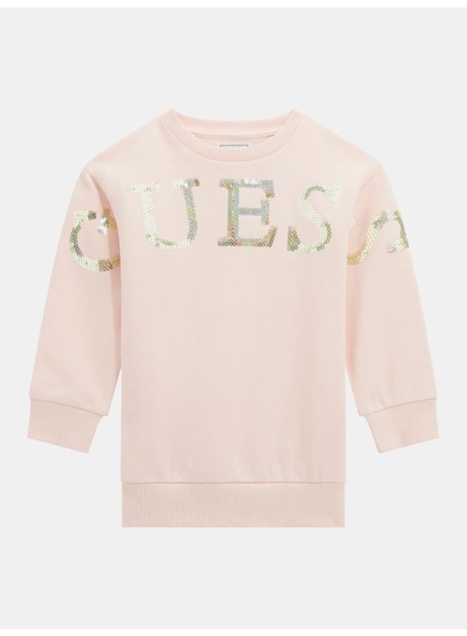 GUESS Kids Logo Long Sleeves Sweatshirt Dress - Image 2