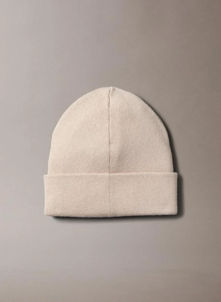 CALVIN KLEIN Logo Fine Rib Beanie