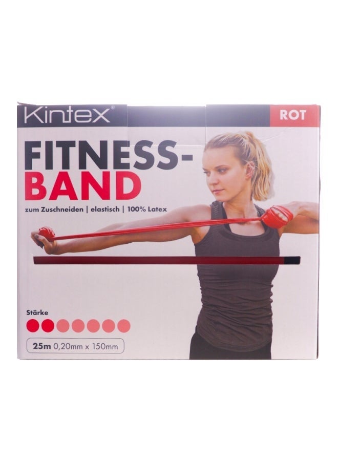 Kintex Fitness Band Bulk Roll, Red