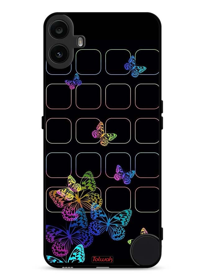Tolwak Nothing CMF Phone 1 Protective Case Cover Colorful Butterflies - Image 1