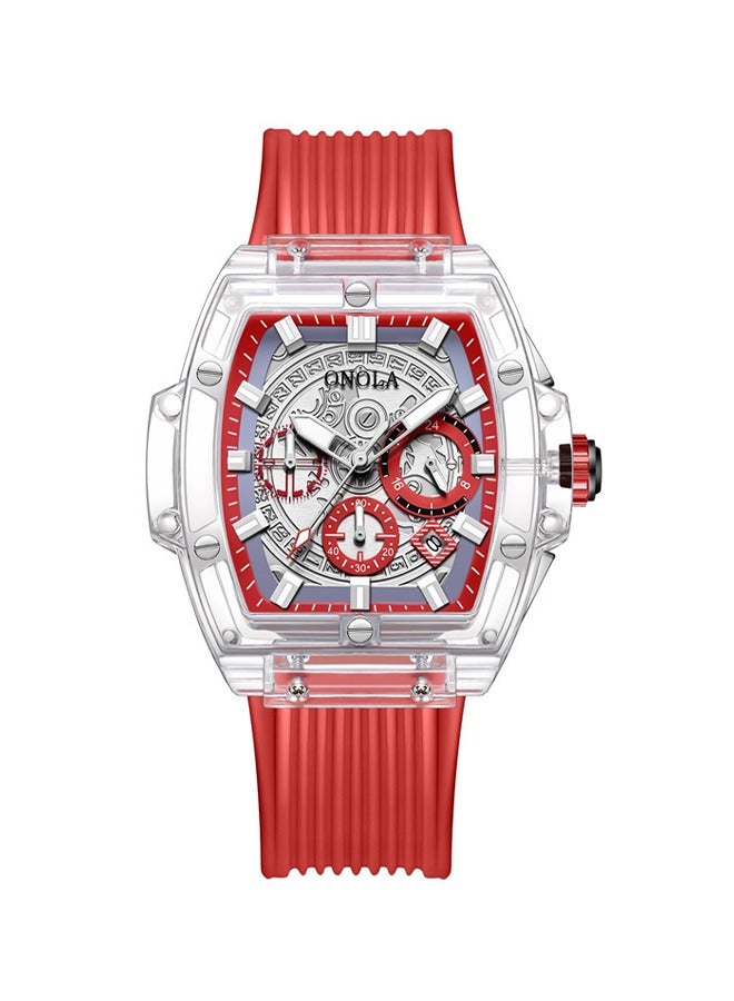 ONOLA transparent case square fashion luminous youth watch - Image 1