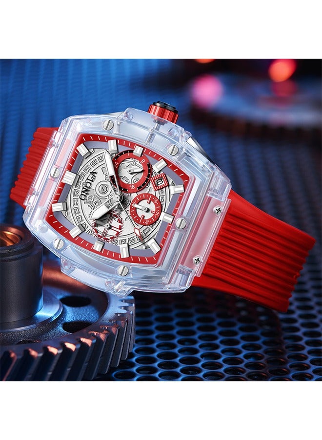 ONOLA transparent case square fashion luminous youth watch - Image 2