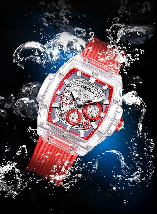 ONOLA transparent case square fashion luminous youth watch - Image 3