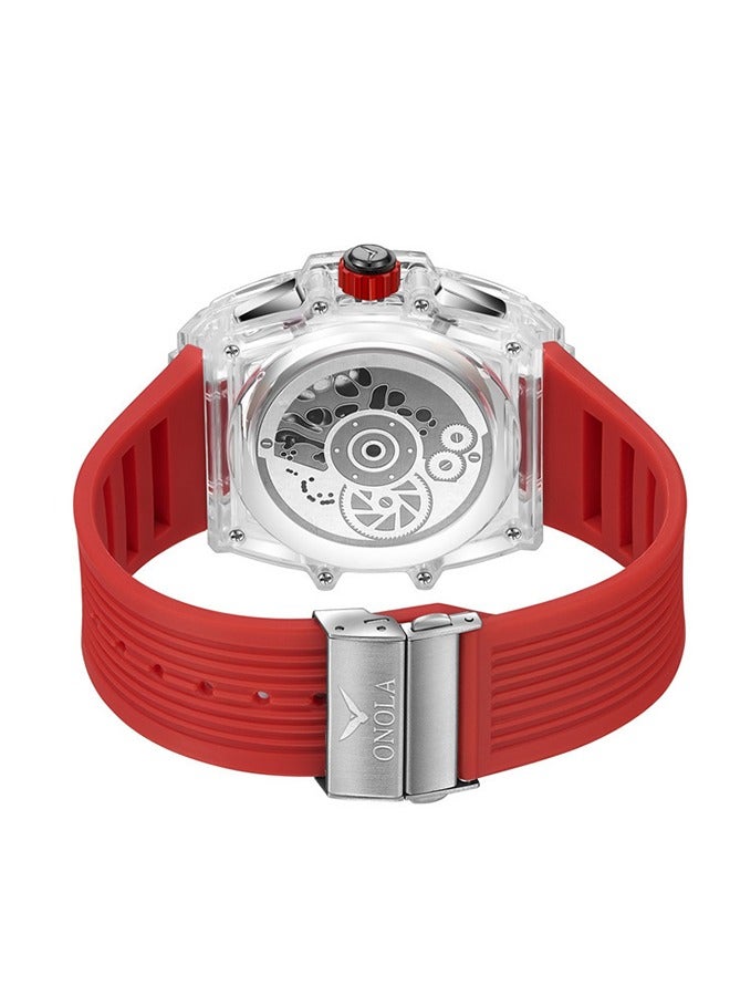 ONOLA transparent case square fashion luminous youth watch - Image 4