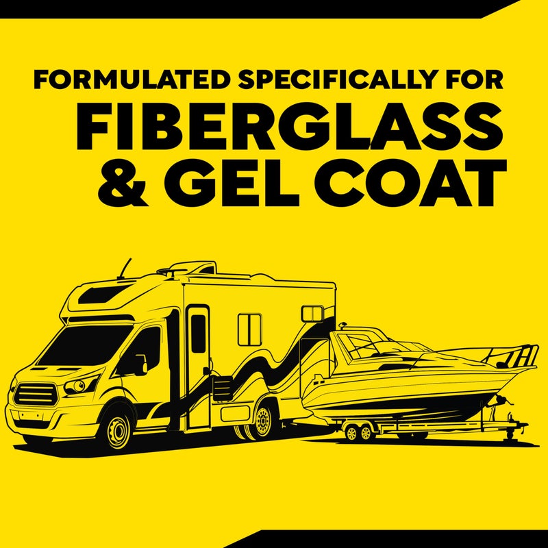 Meguiar's M5032 Marine/RV One Step Cleaner Wax, Easy-to-Use Marine Wax for Boats and RVs That Removes Light Defects, Restores Color Brilliance, and Protects the Surface, 32 Fl Oz - Image 4