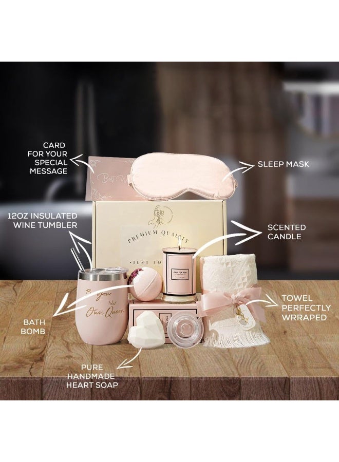 Hanayo Gifts for Women Spa Gift Set for Ladies 7PCS Spa Gift Basket Set with Gift Box Unique Birthday Gifts Relaxation Bath Gift Set for Wife and Best Friend - Image 3