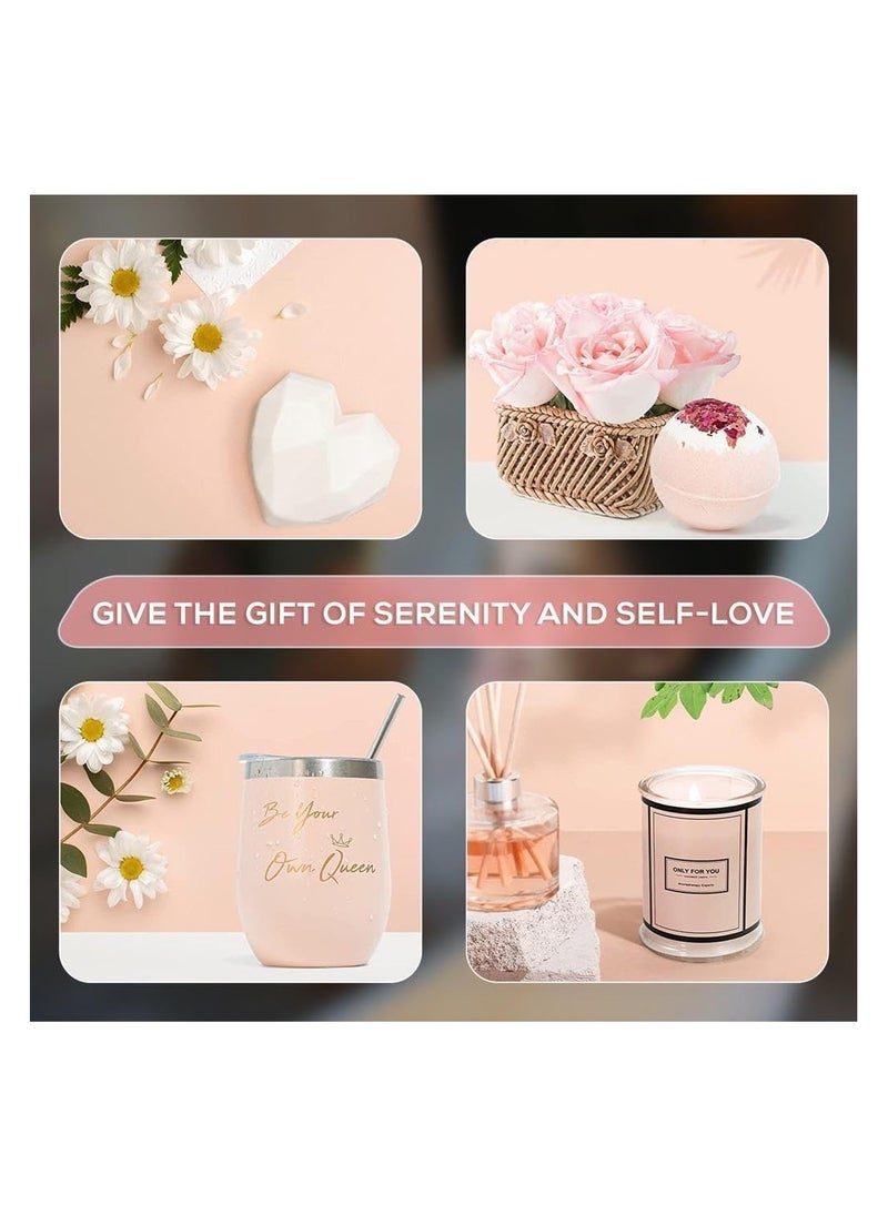 Hanayo Gifts for Women Spa Gift Set for Ladies 7PCS Spa Gift Basket Set with Gift Box Unique Birthday Gifts Relaxation Bath Gift Set for Wife and Best Friend  - Image 5