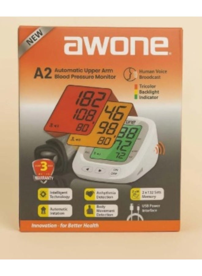 AWONE A2 Upper Arm Blood Pressure Monitor - Image 1