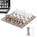 MARBLE RANGE Marble Chess Set for Adults 10 Handmade Oceanic  White Board Game with 32 Chess Pieces 2 Extra Queens  Storage Box Luxury Travel Game Elegant for Home Decor - Image 2
