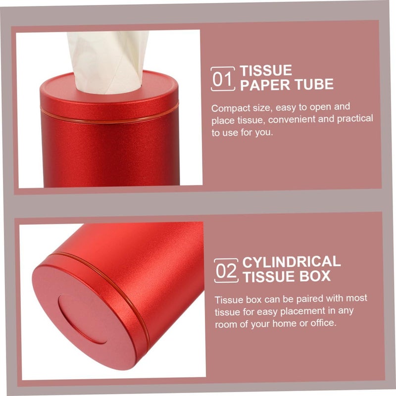 Car Napkin Holder 1pc Modern Cylinder Tissue Box Organizer - Image 4