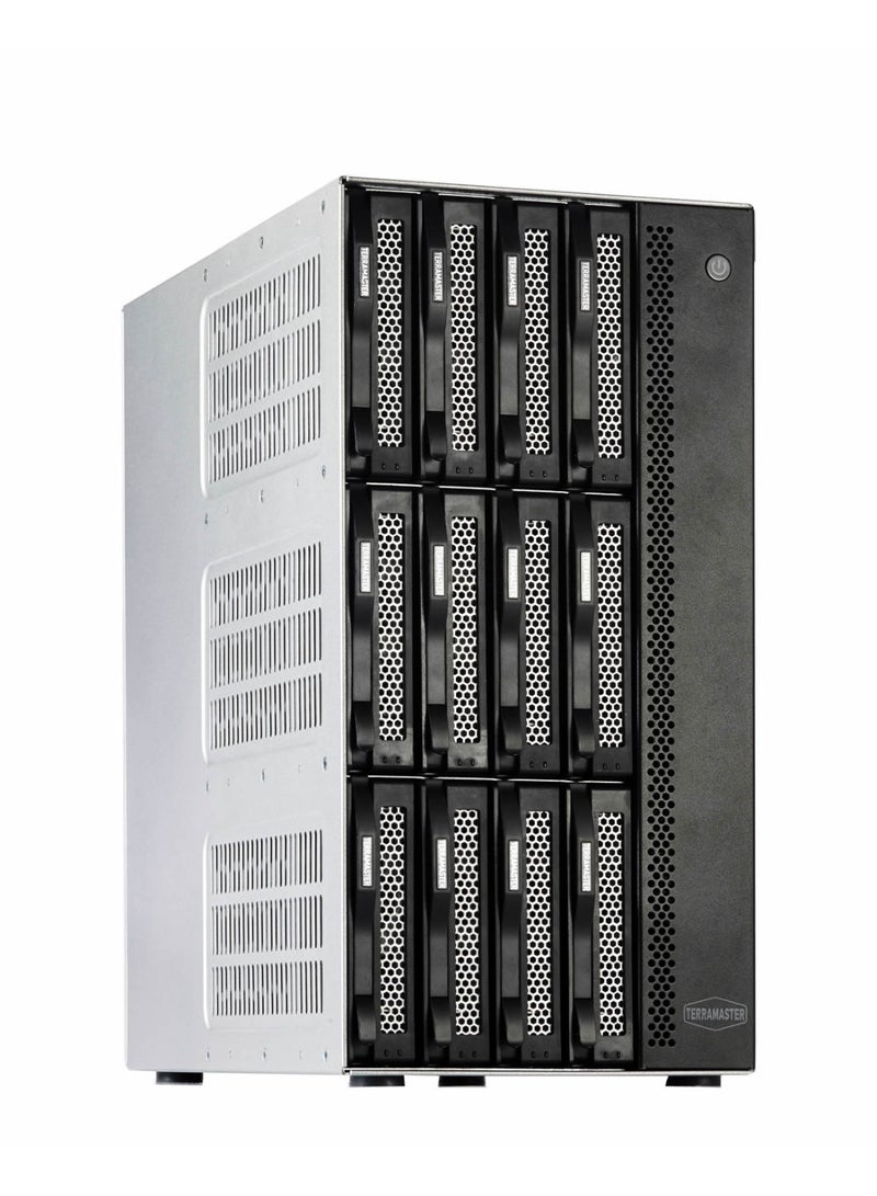 TERRAMASTER TERRAMASTER T12-500 Pro NAS Storage - 12Bay Core i7 1255U 10-Cores 12-Threads CPU, 16GB DDR5 RAM, Dual 10GbE Ports, Network Attached Storage Peak Performance for Business (Diskless) - Image 1