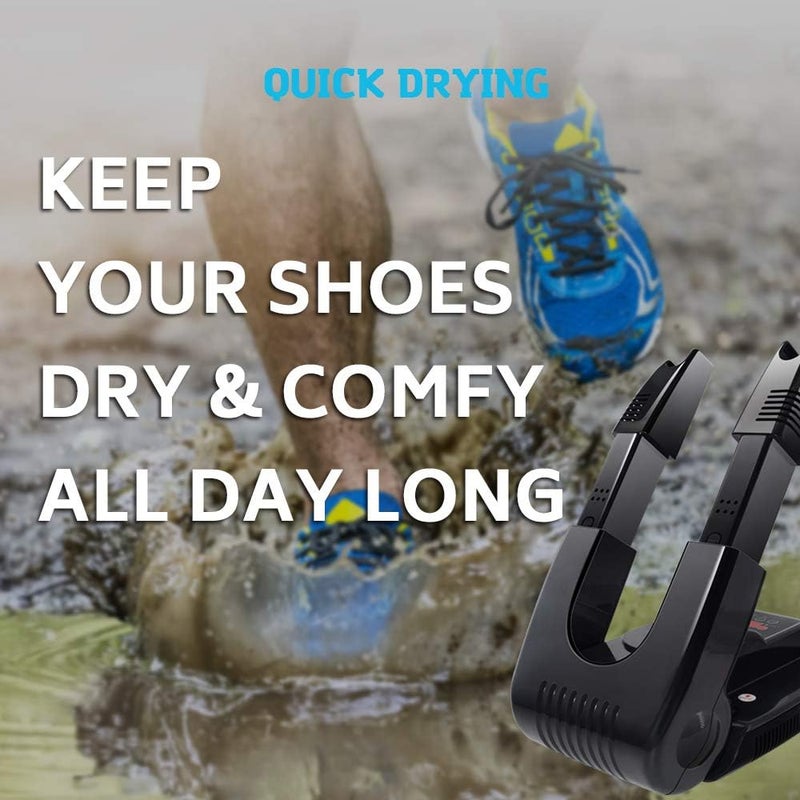 Dr. Prepare Boot Dryer Shoe Dryer Ozone, Glove Dryer & Boot Warmer with Heat Blower, Adjustable Rack and Timer, Folding Design & Quick Drying for Shoes, Gloves, Hats, Socks, Ski Boots (Ozone) - Image 2