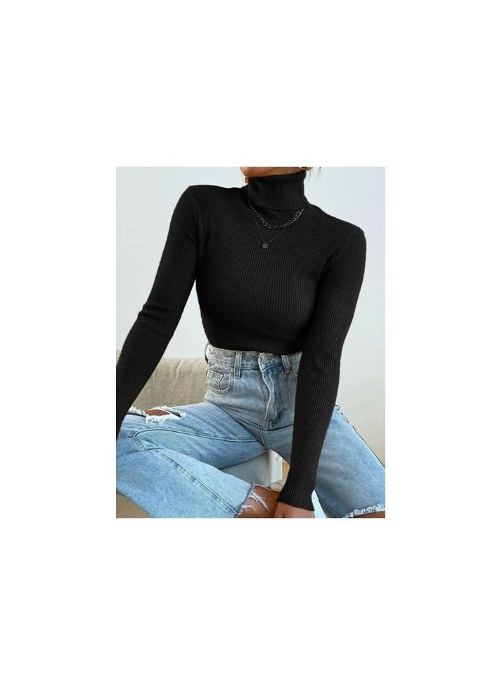 High Cool With High Neck - Black