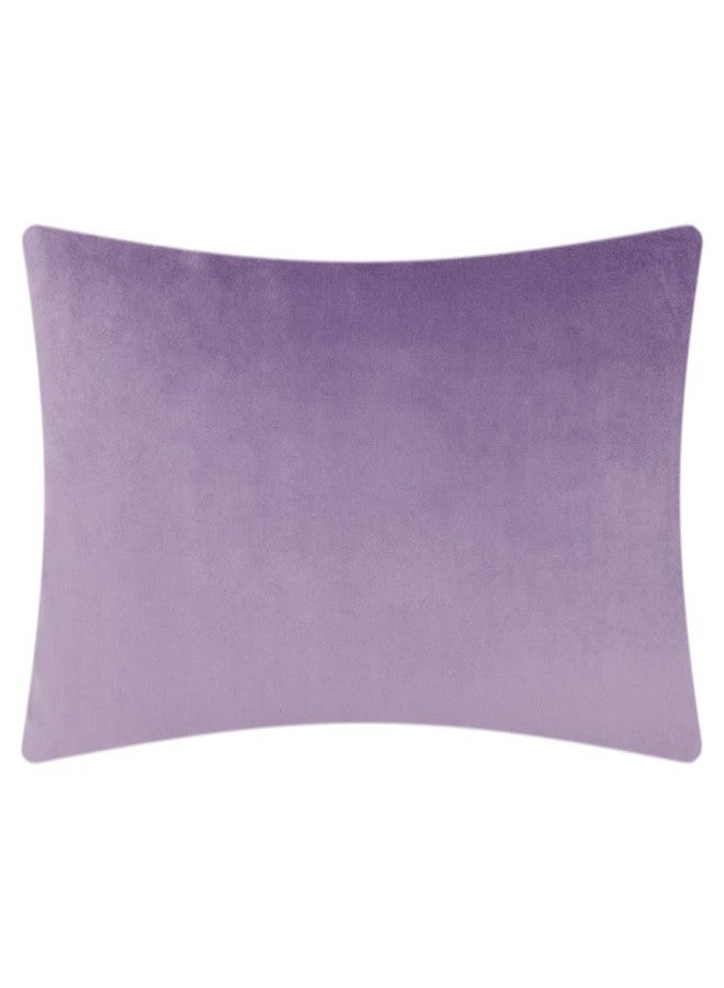 JWH Velvet Throw Pillow Cover Decorative Geometric Pillow Case Soft Pillowcase Plush Cushion for Bed Couch Bedroom Car 14x24 Inch Purple Lilac - Image 2