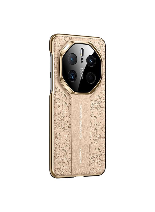 S-TOP Case For Huawei Mate 50 RS Porsche Design Cloud Dragon Pattern Plain Leather PC Phone Case - Image 1