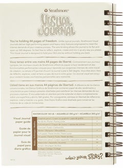 Strathmore 460-55 400 Series Visual Watercolor Journal, 140 LB Cold Press, 5.5"x8", 22 Sheets , White  - Image 2