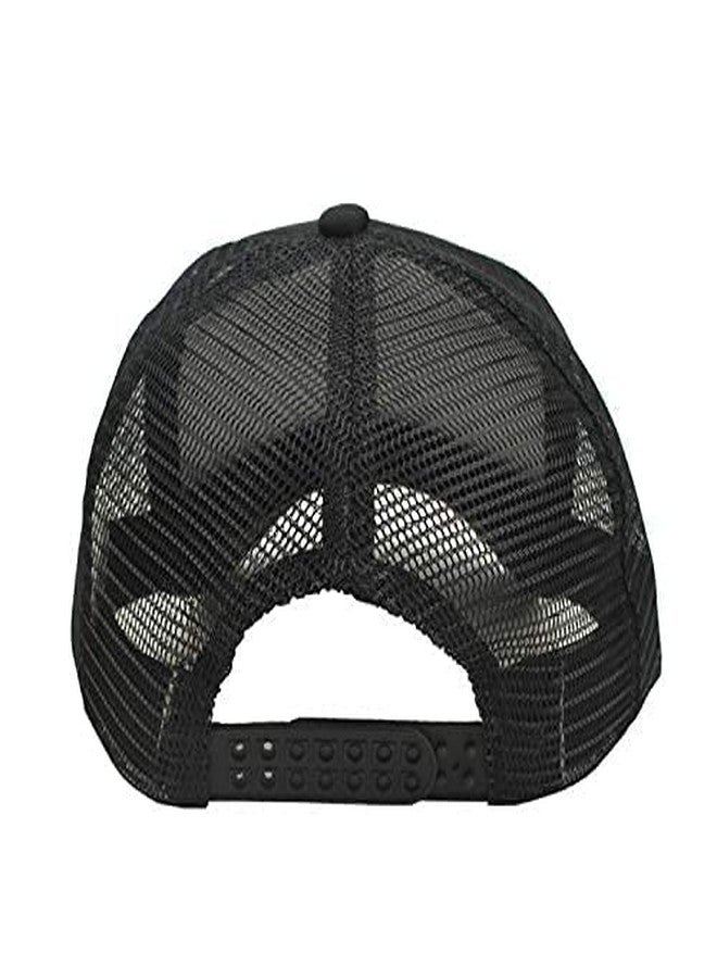 FASHOLIC Stylish Adjustable Baseball Net Cap for Men & Women (in, Alpha, Free Size, Adjustable Free Size, Black) - Image 2