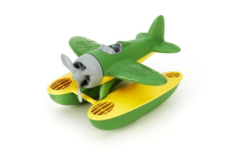 Green Toys Seaplane in Green Color - BPA Free, Phthalate Free Floatplane for Improving Pincers Grip. Toys and Games ,9 x 9.5 x 6 inches - Image 1