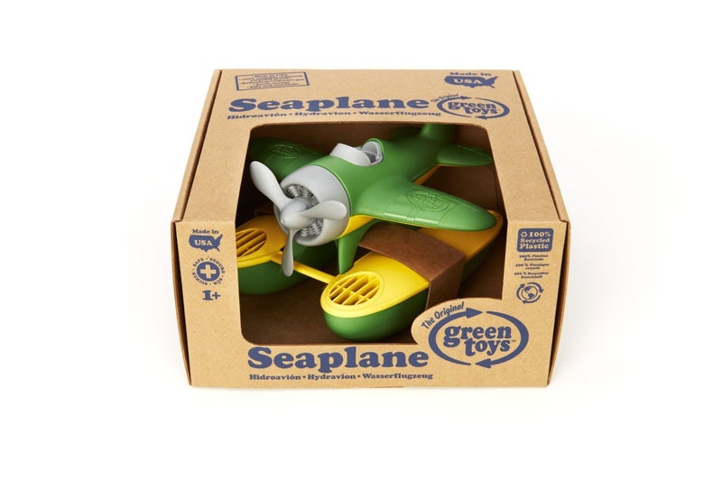 Green Toys Seaplane in Green Color - BPA Free, Phthalate Free Floatplane for Improving Pincers Grip. Toys and Games ,9 x 9.5 x 6 inches - Image 3