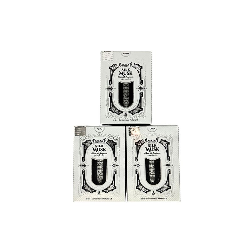 ASAZA PERFUMES SILK MUSK PACK OF 3 - Image 1