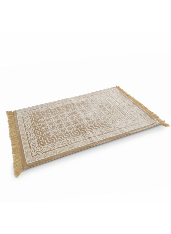 Museum Memory Foam Prayer Mat Safaa. Velvet Comfortable Prayer Rug. Elegant Essential Design Sajadah with Foam - Image 2