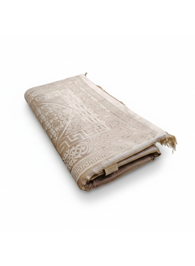 Museum Memory Foam Prayer Mat Safaa. Velvet Comfortable Prayer Rug. Elegant Essential Design Sajadah with Foam - Image 3