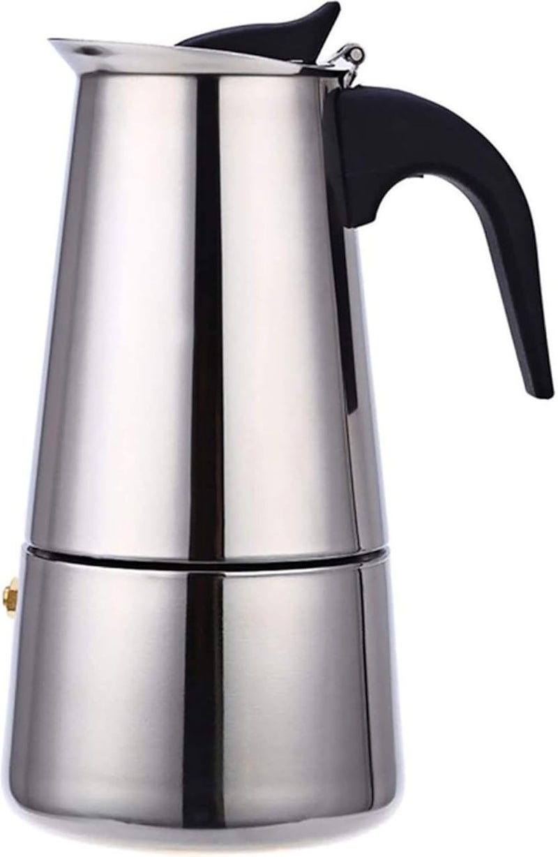 Uheng Coffee Stovetop Espresso Maker Stainless Steel, Moka Stove Pot, Percolator Carafe Coffee Maker for 2 Cups