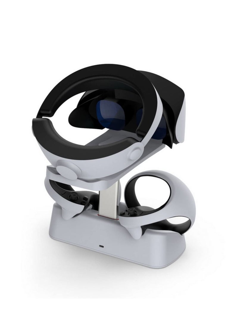 Generic - Compatible with PS5 VR2 Controller Charging Base with Display Light for PSVR2 Handle Charging Base with Stowable Glasses Holder TP5-2515 - Image 1