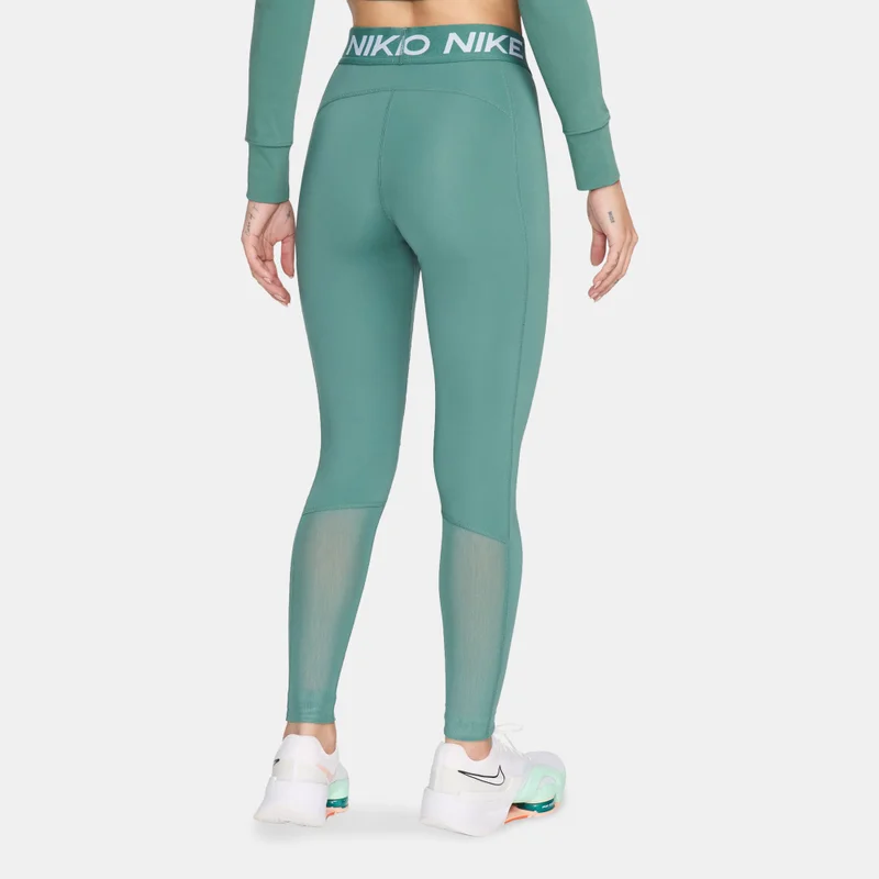 Nike Women's Pro Mid-Rise Mesh-Panelled Leggings